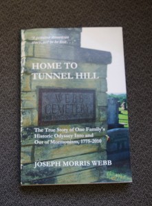 Webb's new book entitled, "Home to Tunnel Hill."