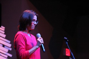 Dr. Paula Qualls speaks at The Gathering. Photo by: Elizabeth Banfield