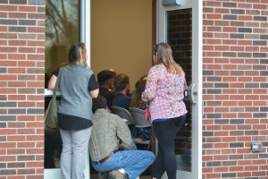 The meeting was a packed house. Concerned citizens stood outside open doors just to hear. Photo by Madison Weavil